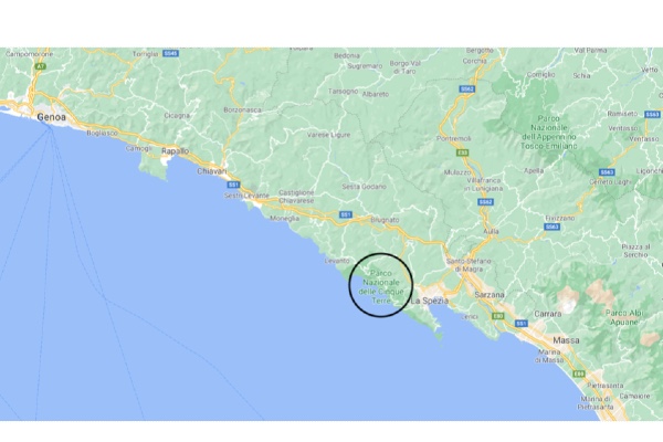 Mappa Cinque Terre
