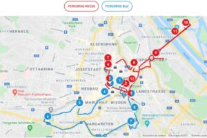 I percorsi del tour bus a Vienna