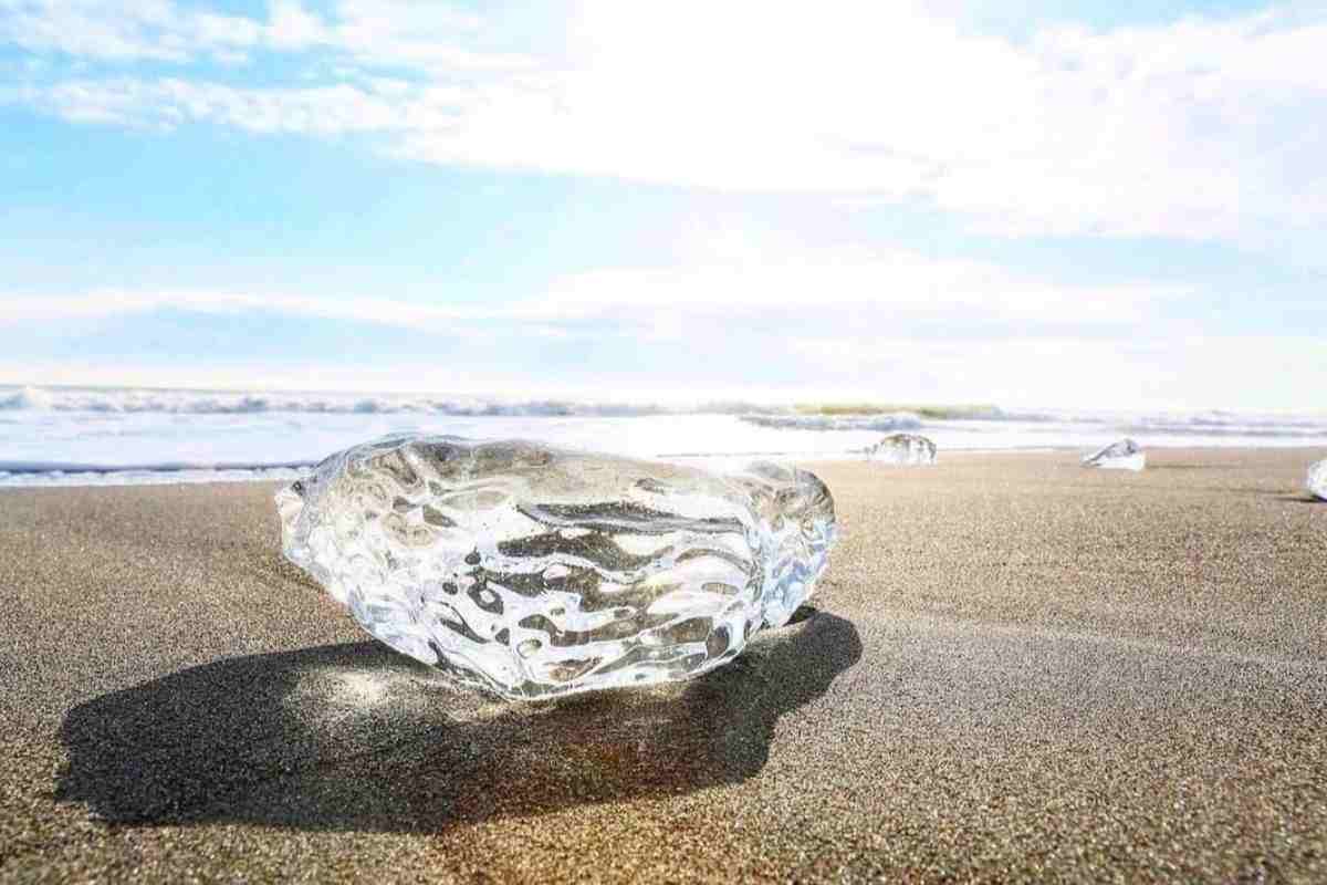spiaggia Giappone sabbia in diamanti